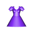 CinderellaDress.obj Cinderella Dress 3D Model Asset
