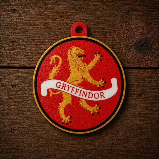Llavero de la casa Gryffindor de Harry Potter serie