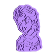 elsa stamp.stl Frozen cookie cutter set of 4