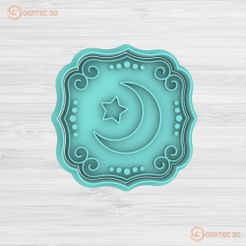 1.120.jpg MOON AND STAR CUTTER + STAMP / COOKIE CUTTER FRAME