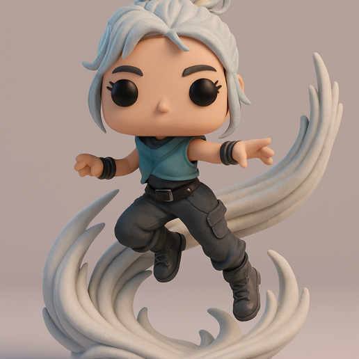 🧸 Chibi Jett Valorant・ STL File for 3D printing・Cults
