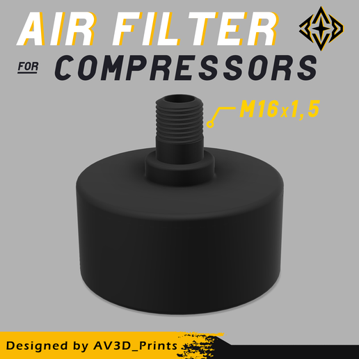 Air Filter for Compressors M16 x 1,5