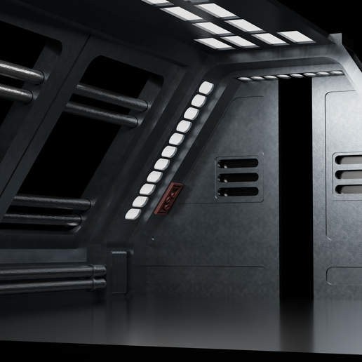 3D file Imperial hallway - Fortress Inquisitorius - Kenobi Series ...