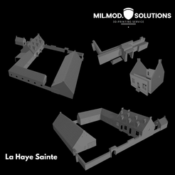 La-Haye-Sainte-Präsentationsbild.png La Haye Sainte Manoir Bataille de Waterloo 28mm (licence commerciale)