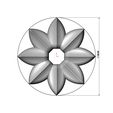 Open-Lotus-10-leaf-100mm-rosette-05.jpg Open Lotus leaves rosette onlay relief 3D print model