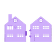 MiniatureDollhouse.stl Miniature Doll House 1/144 Scale (openable)