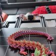Kristalldrache, bewegliches Flexi-Wackeltier, Druck an Ort und Stelle, Fantasy