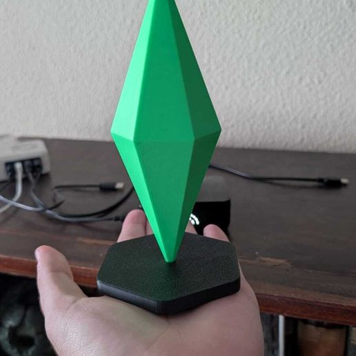 🎮 Plumbob The Sims・Arquivo STL Grátis para Impressão 3D・Cults