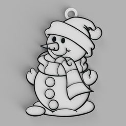 tinker.png Bonhomme de neige de Noël , porte-clés - pendentif - boucle d'oreille