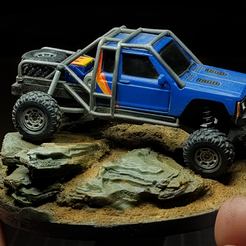 1.1.png Fichier STL gratuit Roll Cage pour Hot Wheels Jeep Cherokee・Objet à télécharger et à imprimer en 3D