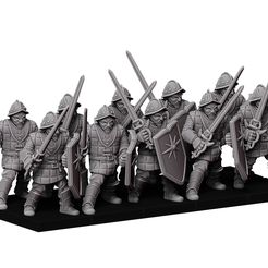 1.jpg Файл STL Telmarines with Swords and Shields・Дизайн для загрузки и 3D-печати