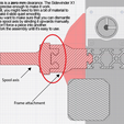 Spool mount - adjustment warning.png Side Spool System for Sidewinder X1