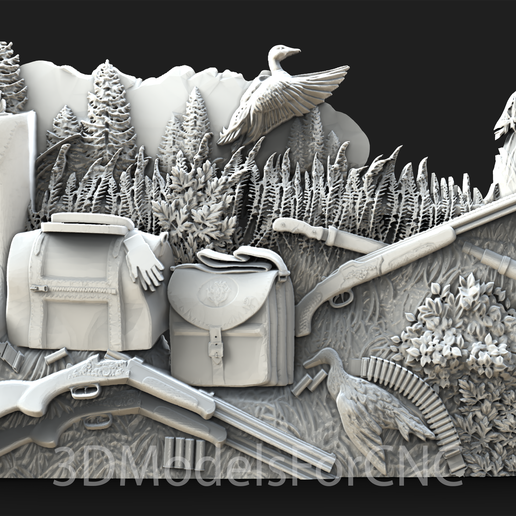 1.png Ficheiro STL de modelo 3D para equipamento de caça para router CNC, laser e impressora 3D