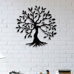 tree-metal-wall-art.jpg Fichier STL Arbre de vie art mural Décoration Design2・Design pour imprimante 3D à télécharger