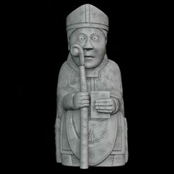 file.jpg 3D file the lewis chessmen 3D print model・3D printer design to download