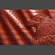 0-US-Wavy-Flag-Eagle-©.jpg USA Wavy Flag - Eagle - CNC Files For Wood, 3D STL Model