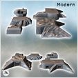 4.jpg Set of five modern bunkers with anti-aircraft fortifications (33) - Modern WW2 WW1 World War Diaroma Wargaming RPG Mini Hobby