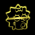 Maggie.png STL file The simpson cookie cutter set・3D printer model to download