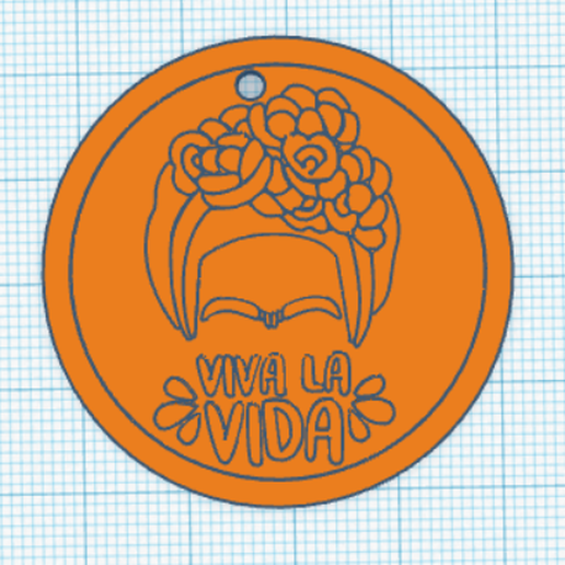 frida calo key ring 3D model