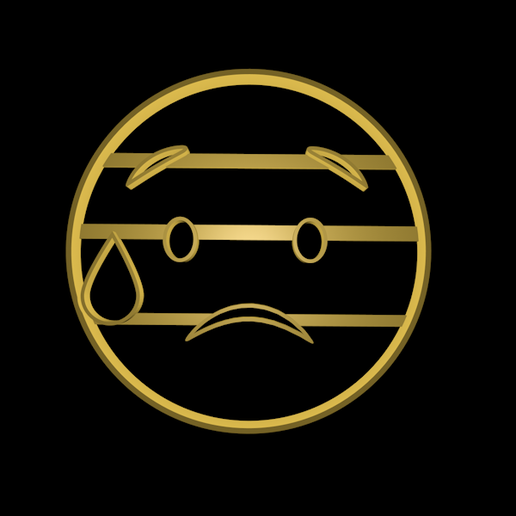 Strange face.png Emoji cookie cutter set 2