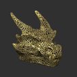 DragonHeadJPG1.jpg Dragon head Voronoi style