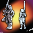 Arabelle.png Space Opera - The Crew of the Armag (Monopose Heroic Scale + modular robots)