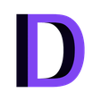 D.STL Arial font - all CAPS - A through Z