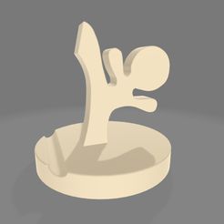 karate-man-1.jpg STL-Datei Karateka-Telefonhalter. kostenlos・Objekt zum Herunterladen und Drucken in 3D