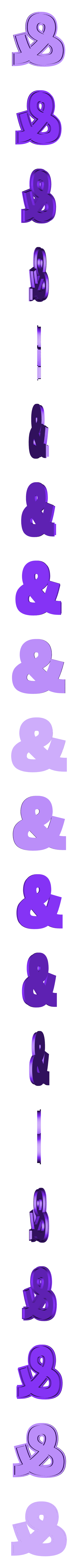 Ampersand_cap.stl Ящики для писем