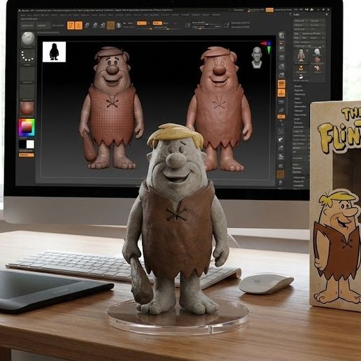 BARNEY RUBBLE: Bedrock's Best Friend! 🦴 Retro 3D Model