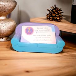 343612267_2223030284557426_7160895997577616223_n.jpg STL file Business card holder in the shape of couch・3D printing template to download