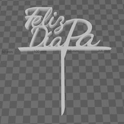Pincho-día-del-padre.jpg STL-Datei Kuchenspieß zum Vatertag・Modell zum Herunterladen und 3D-Drucken