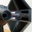7.jpg Download STL file STAR WARS TIE INTERCEPTOR – Highly detailed & fully printable – Cockpit & openable hatch – With instructions • 3D printable template, mochiczuki