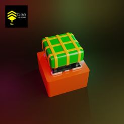 2» cena STL file Sticky rice cake keycap - Banh chung keycap・3D print object to download