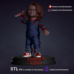 CMe aa Td 5 Oe RCS ai [L ae kee ui) sea u ur) Fichier 3D Chucky FANART・Modèle pour imprimante 3D à télécharger