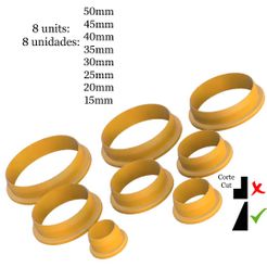 circulos.jpg Archivo STL Cutter Polymer clay circles・Diseño imprimible en 3D para descargar