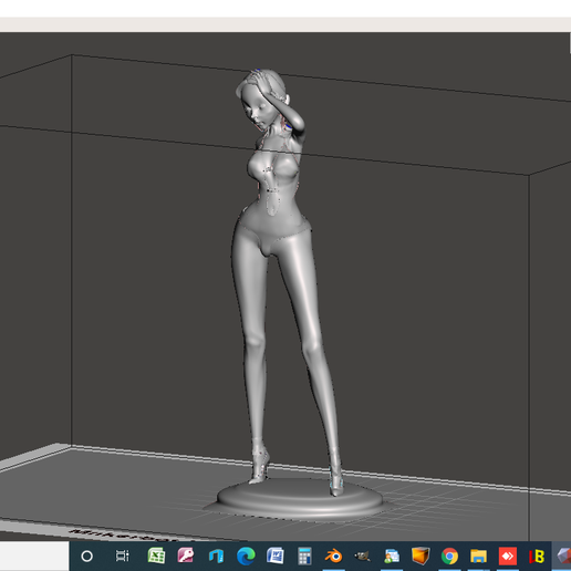 2021-05-18.png STL-Datei ANIME type girl with swimsuit herunterladen • Modell zum 3D-Drucken, javherre
