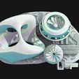 01.jpg Futuristic 3D Conceptual Robotic Brain