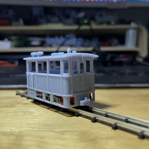 STL file H0e/009 Tram Locomotive Fiery/Feuriger Elias for n-scale ...