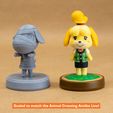 Cults_Amiibo_Scaled.jpg Animal Crossing Lucky 3D Model - Amiibo Scale -  3d Printable Animal Crossing New Horizons Figure