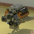 Hellcat_Render_19.jpg STL file DODGE SRT HELLCAT - ENGINE・3D printing template to download