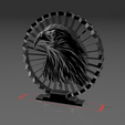 72.png Eagle Watching Its Prey - Suspended 3D - No Support - Thread Art STL