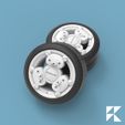 rilakkuma2.jpg Modern wheels - Kawaii Rilakkuma - wheel set for model cars and diecast