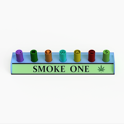 smokeonecuadrada.png STL-Datei Filter Tips Holder / Smoke One style・3D-druckbares Design zum Herunterladen