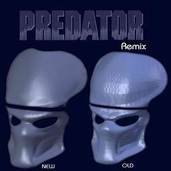 FIXED.jpg Archivo STL gratis Máscara de Depredador - Remix HD・Diseño de impresora 3D para descargar