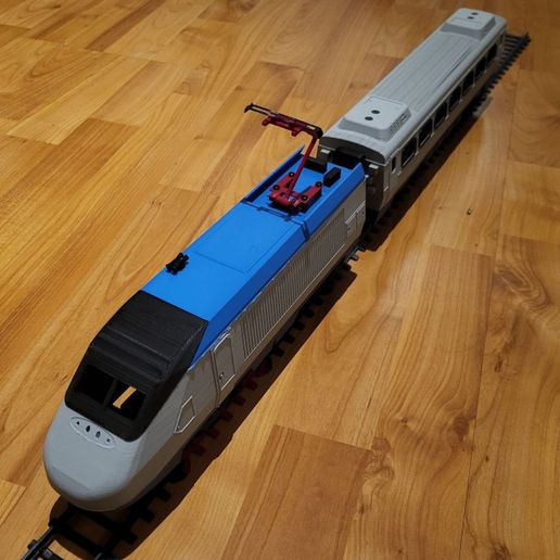 Amtrak Acela 0 Gauge trainset 3D model