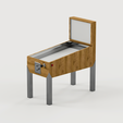 Pinball-Machine-Empty-Cabinet-STL-16.png Diorama - Flipper - Cabinet vide (Ajoutez vos propres décalcomanies) STL FILES