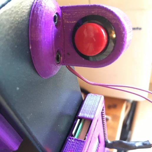 On/Off Button mount for Makerselect v2/wanhao duplicator. - 3D model önizlemesi