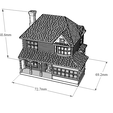 Dimensions2.png N-Scale House 'Syracuse I' 1:160 Scale STL Files