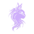 Chat - Maine coon.stl Cat - Main Coon - 2D - Cat